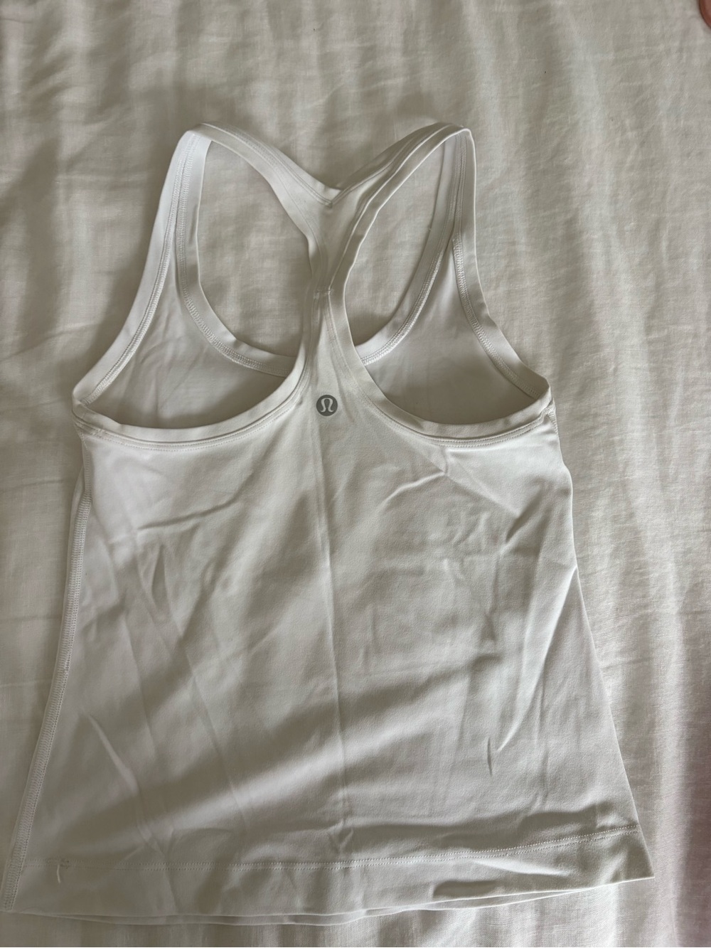lululemon athletica White Racerback Performance Tank